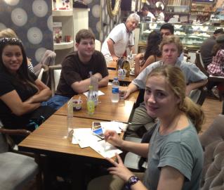 Marisa, George, Todd and Sean at the Istanbul airport