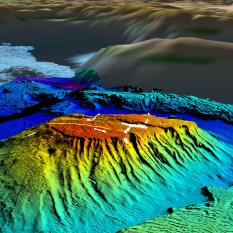 View of Eratosthenes Seamount from the southeast