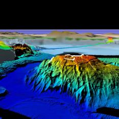 View of Eratosthenes Seamount from the west