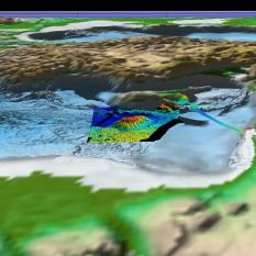 Bathymetry of the eastern Mediterranean Sea, including Eratosthenes Seamount