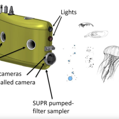 exploded diagram of Mesobot with jellyfish