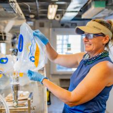 Woman in lab