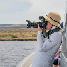 woman with camera