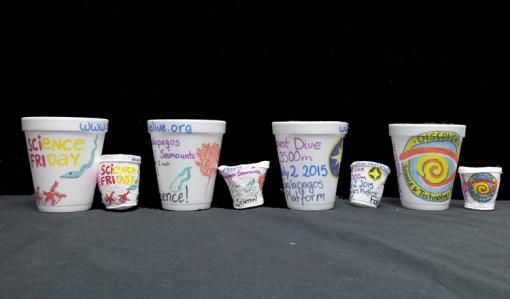 Shrunken Styrofoam Cups