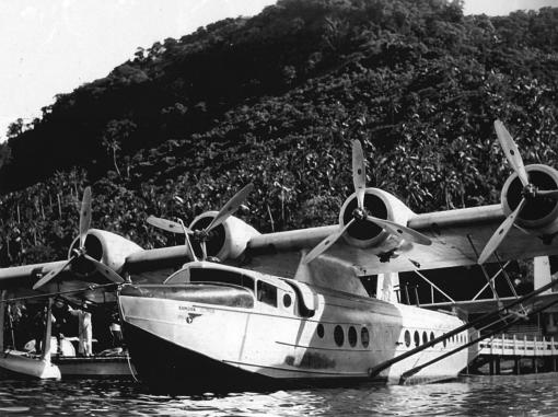 Black & White photo of Samoan Clipper